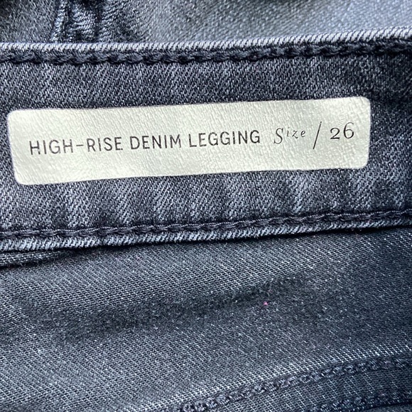 Pilcro and the Letterpress Black Moto High-Rise Denim Leggings - Picture 7 of 10